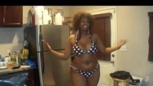 Crazy Busty Ebony Lady in a Bikini