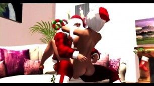 Second Life - Santa Picks Up a Stripper! Part 1