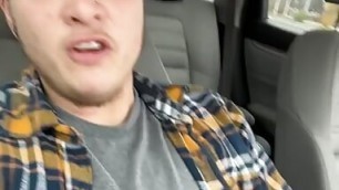 Bryce masturbating quick in car