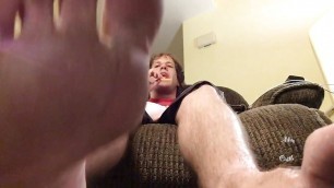 Stud Dominating With Feet Worship POV