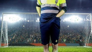 Horny Goalie Sprays The Champagne Of Masculinity During Big Match