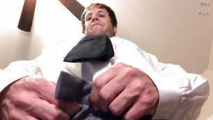 Alpha N Suit Makes Pansy Lick Balls POV PREVIEW