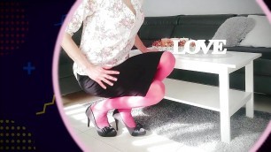 Charm of Pink Pantyhose & Warm Golden Shower