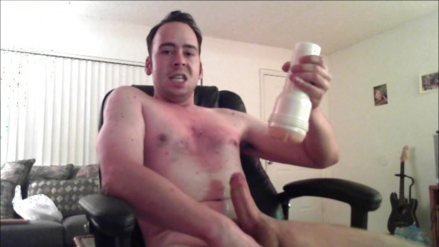 Completely Naked, Playing with My Fleshlight