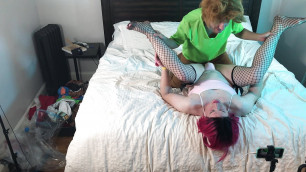 Shaggy Fucks Tgirl in Chastity