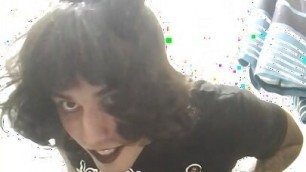 Twerk sissy goth big booty