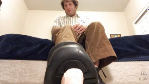 Stomp & Bend Homo's Cock With Boots CBT PREVIEW