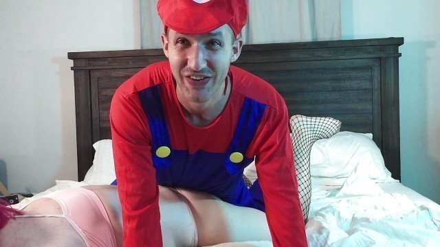 Mario Fucks Transgender Woman in Chastity