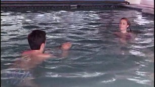 Lovely thin young swimmer gets her ass fucked hard poolside